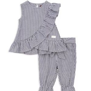 7 For All Mankind Girls Striped Print Tank & Pants